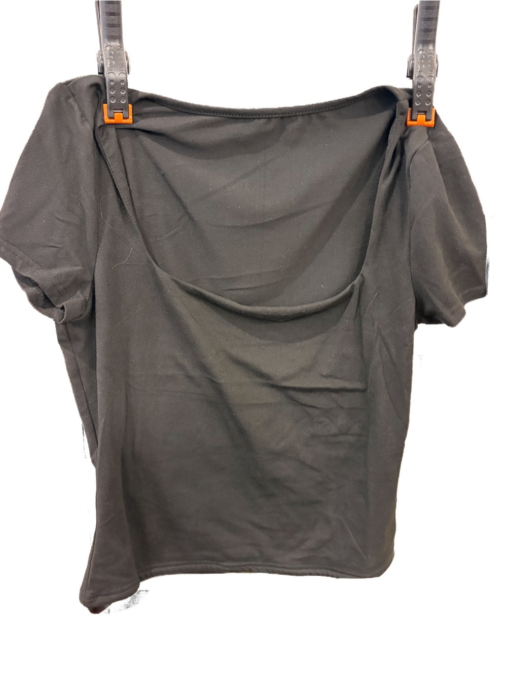 Classic Black Women's Scoop Neck Top - Comfortable Everyday Tee